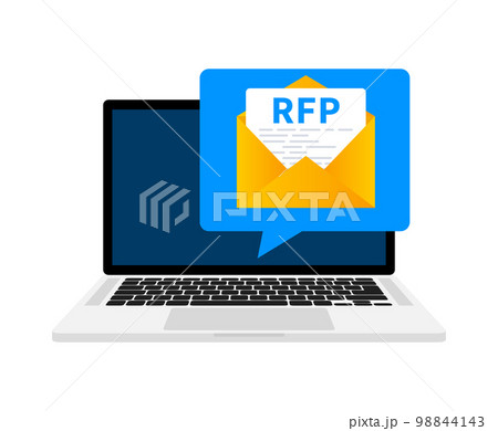 RFP - request for proposal Document, contract in the hand 98844143