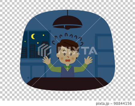 停電のイラスト 停電のイラスト 98844156