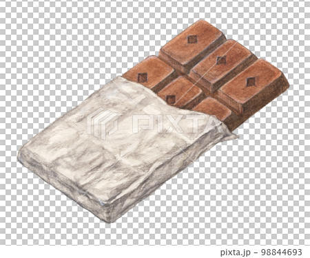 板チョコ 水彩色鉛筆イラスト 板チョコ 水彩色鉛筆イラスト 98844693