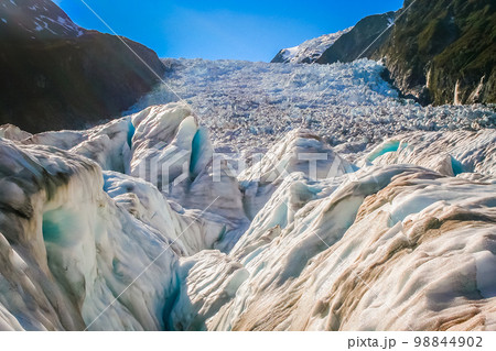 Franz Josef Glacier in Southern Alps, New Zealand South Island Franz Josef Glacier in Southern Alps, New Zealand South Island 98844902