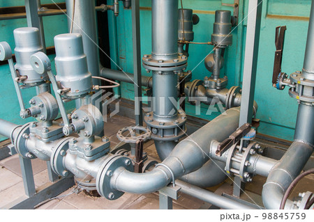 Industrial gas distribution pipeline station 98845759