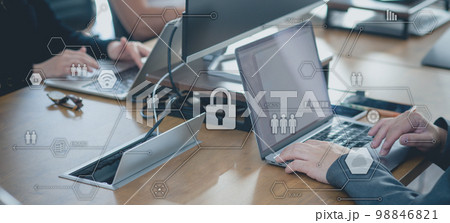 サイバー セキュリティ、プライバシー、個人情報保護、データ管理、パスワード 98846821