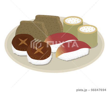 田舎寿司のイラスト 98847694