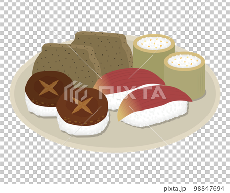 田舎寿司のイラスト 98847694