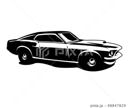 Ford mustang car silhouette logo vector concept 429 emblem badge isolated Ford mustang car silhouette logo vector concept 429 emblem badge isolated 98847829