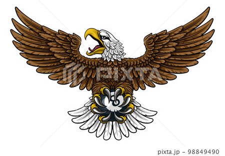 Eagle Pool 8 Ball Billiards Mascot Cartoon 98849490