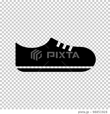 Shoe silhouette icon. footwear. shoes fashion. vector. Shoe silhouette icon. footwear. shoes fashion. vector. 98851928