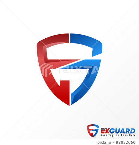 Letter or word EG or GE font in shield or guide image graphic icon logo design abstract concept vector stock. Can be used as a symbol related to initial or safety Letter or word EG or GE font in shield or guide image graphic icon logo design abstract concept vector stock. Can be used as a symbol related to initial or safety 98852660