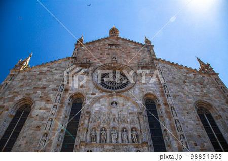 Duomo di Como Cathedral or Cattedrale di Santa Maria Assunta in Como lake, Italy 98854965