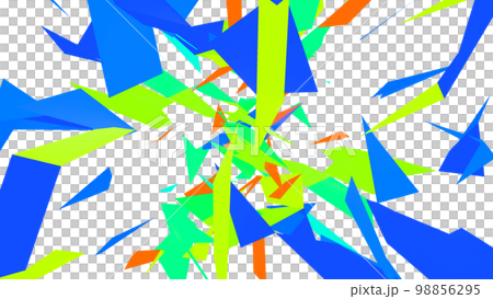 Colorful VJ Pop Flash Blinking Rotating Transparent background [different version available] 98856295