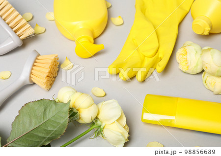Concept of spring cleaning and house cleaning Concept of spring cleaning and house cleaning 98856689