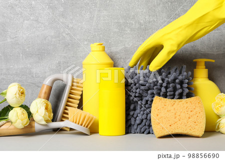 Concept of spring cleaning and house cleaning 98856690