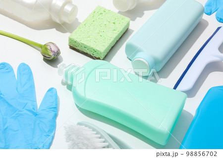 Concept of spring cleaning and house cleaning 98856702