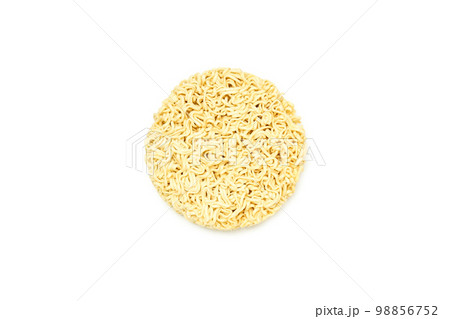 Concept of instant food, instant noodles, isolated on white background 98856752