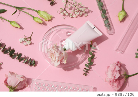 Concept of bodycare, beauty products, top view 98857106