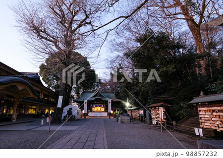 東京都　国立市　冬　谷保天満宮 98857232