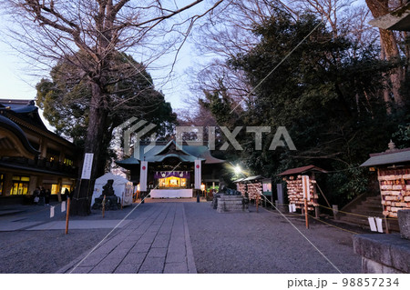 東京都 国立市 冬 谷保天満宮 東京都 国立市 冬 谷保天満宮 98857234
