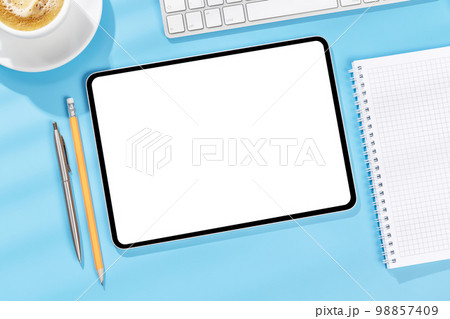 Tablet with blank screen 98857409