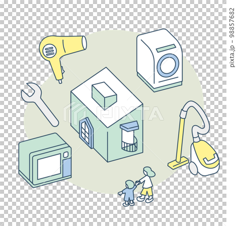 Housework, home appliances, and time saving 98857682