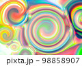 虹色の流体の背景素材 98858907