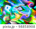 虹色の流体の背景素材 98858908