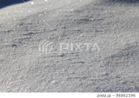 積雪に太陽光 98862596