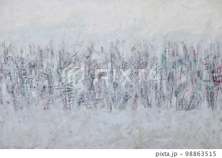 On an old gray canvas, a hatched abstract drawing. On an old gray canvas, a hatched abstract drawing. 98863515