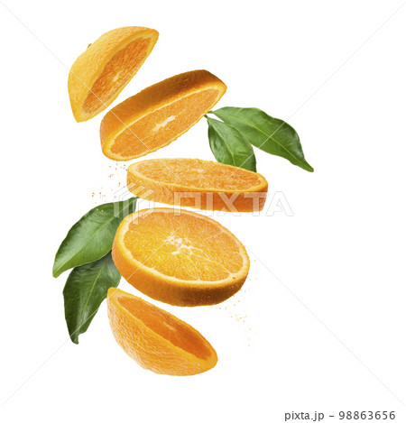 Sliced orange fruit Sliced orange fruit 98863656