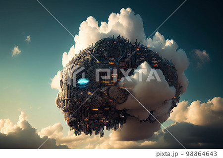 Digital Cloud Brain, Big Date, Digital Cloud, Abstract Artificial Intelligence 98864643