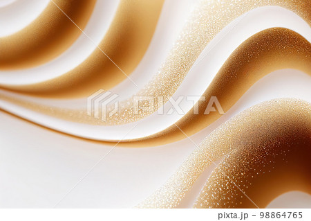 White Gold Waves Background, Luxury Wavy Airy Texture, Flying Golden Waves White Gold Waves Background, Luxury Wavy Airy Texture, Flying Golden Waves 98864765