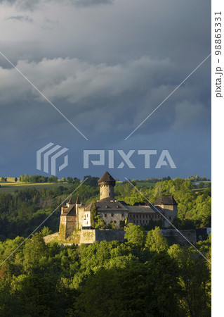 Sovinec castle in Nizky Jesenik, Northern Moravia, Czech republic 98865331