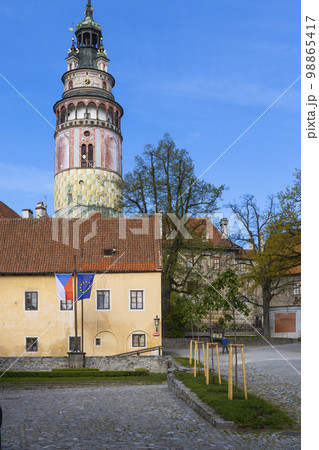 Cesky Krumlov catle, UNESCO site, Southern Bohemia, Czech Republic Cesky Krumlov catle, UNESCO site, Southern Bohemia, Czech Republic 98865417