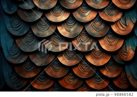 Color Feathers Background, Colored Plumage with a Rainbow Tint, Generative Ai Illustration Color Feathers Background, Colored Plumage with a Rainbow Tint, Generative Ai Illustration 98866582