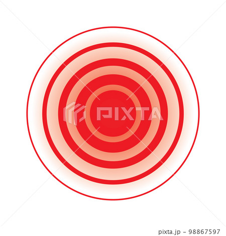 Pain Icon, Painful Spot Mark, Ache Symbol, Painkiller Target, Pain Pointing Sign, Red Circle Illness Location Pain Icon, Painful Spot Mark, Ache Symbol, Painkiller Target, Pain Pointing Sign, Red Circle Illness Location 98867597