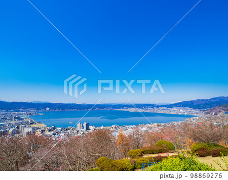 諏訪湖 全景 諏訪湖 全景 98869276