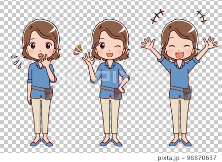 働く人々　職業のイラスト 98870637