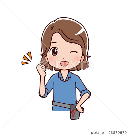 働く人々　職業のイラスト 98870670