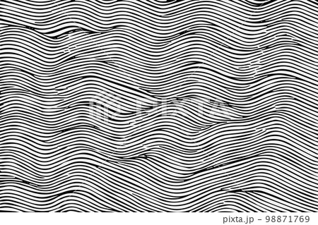 Seamless pattern with hand drawn wavy lines, editable EPS vector format 98871769