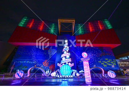 【大阪】夜の海遊館も楽しく、クリスマスイルミネーションも綺麗でした。 98873414