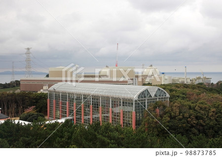 原子力発電所の排熱水を利用した施設の温室植物園 98873785