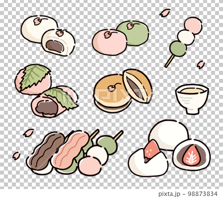 春の和菓子 98873834