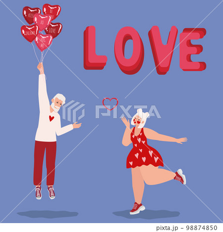 Happy Valentines Day cute young couple in love Happy Valentines Day cute young couple in love 98874850