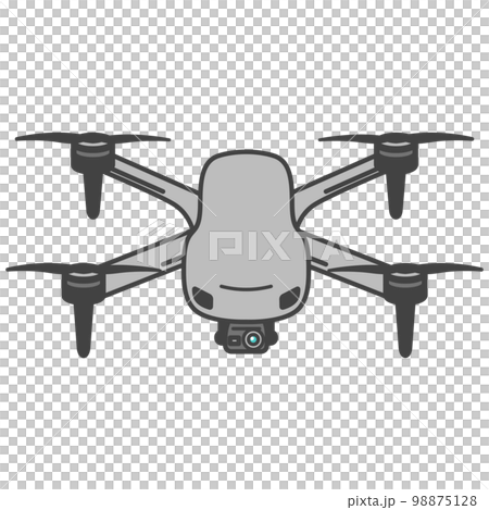 Small hobby drone, with aerial camera, landed, stopped Small hobby drone, with aerial camera, landed, stopped 98875128