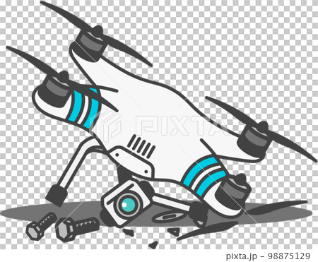 Medium-sized industrial drone・With aerial camera・Damage・Repair・Maintenance required Medium-sized industrial drone・With aerial camera・Damage・Repair・Maintenance required 98875129