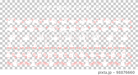 Rabbit and cherry blossom line design 98876660