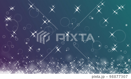 白いキラキラハーフトーン素材　ベクター　16：9 98877307