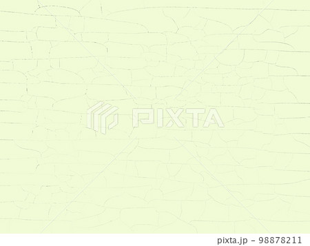 ライムグリーンの樹脂パネルの表面に複雑なひび割れが入った背景画像 ライムグリーンの樹脂パネルの表面に複雑なひび割れが入った背景画像 98878211