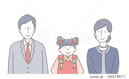 七五三　娘の晴れ着 98878677