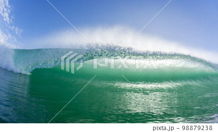 Wave Swimming Close-Up Detail Ocean Beauty Wave Swimming Close-Up Detail Ocean Beauty 98879238