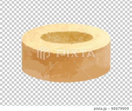 Baumkuchen watercolor illustration Baumkuchen watercolor illustration 98879909
